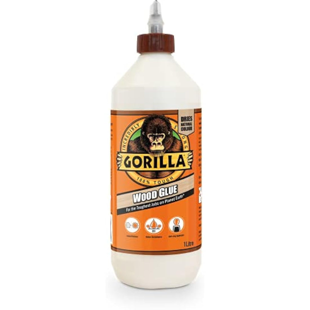 Gorilla Wood Glue 1L – High Strength Adhesive for Carpentry and Woodworking