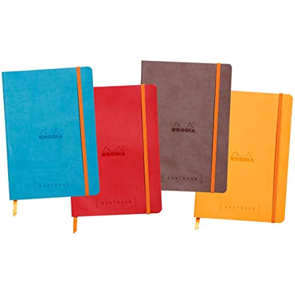 Rhodia Goalbook A5 Dotted Bullet Journal – Raspberry Faux Leather