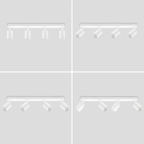 BOYIR GU10 2-Way Ceiling Spotlight – White Adjustable Modern Aluminum Light