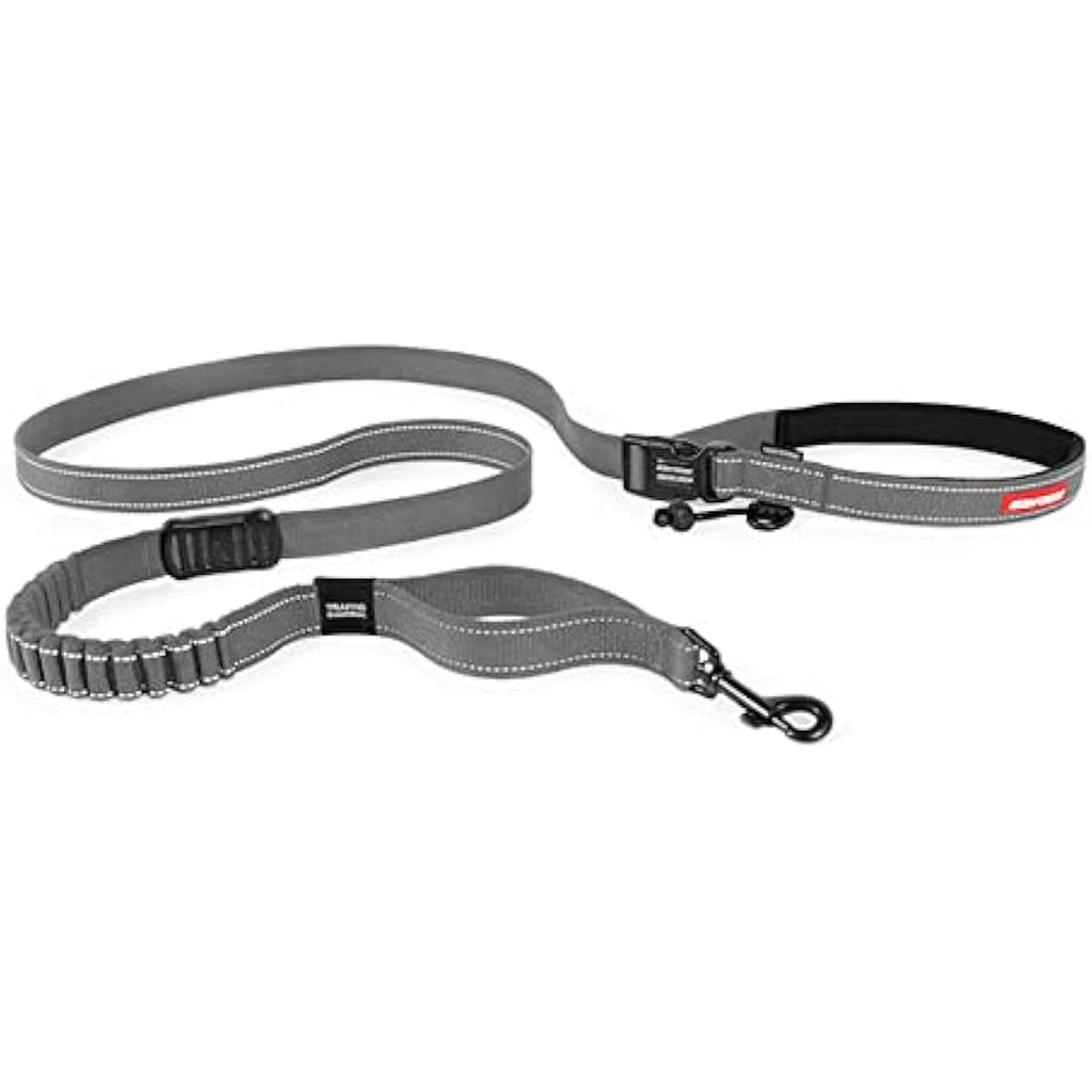EZYDOG Road Runner Hands-Free Dog Leash – Grey Shock-Absorbing Lead