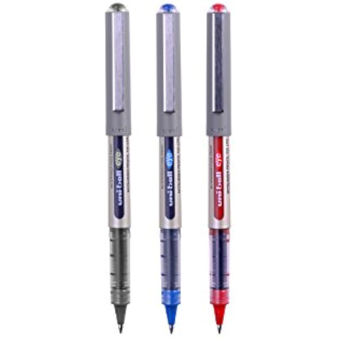 Uni-ball Eye UB-157 Rollerball Pens - Fine 0.7mm Waterproof Ink, 3 Pack