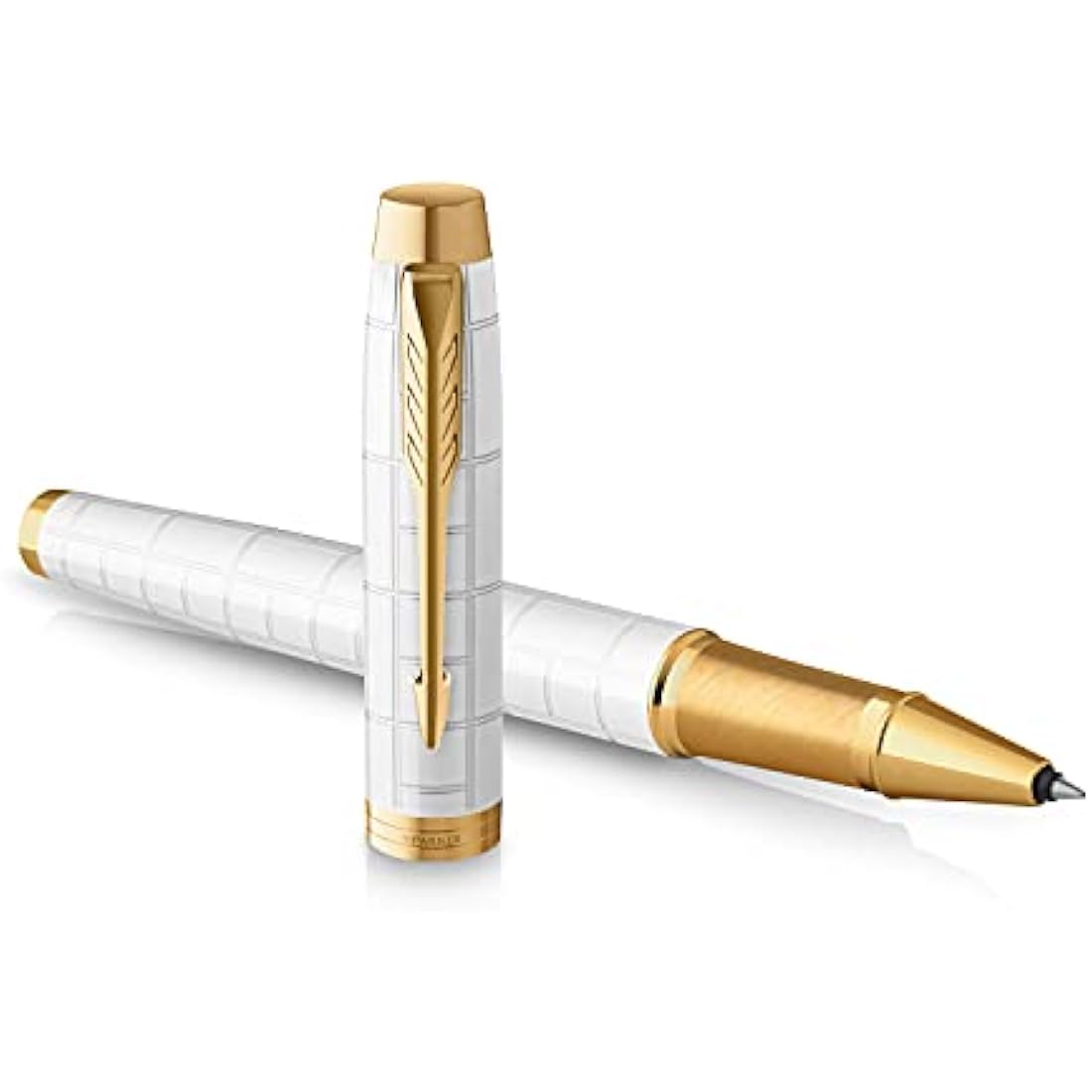 Parker IM Rollerball Pen – Pearl Lacquer with Gold Trim, Fine Point