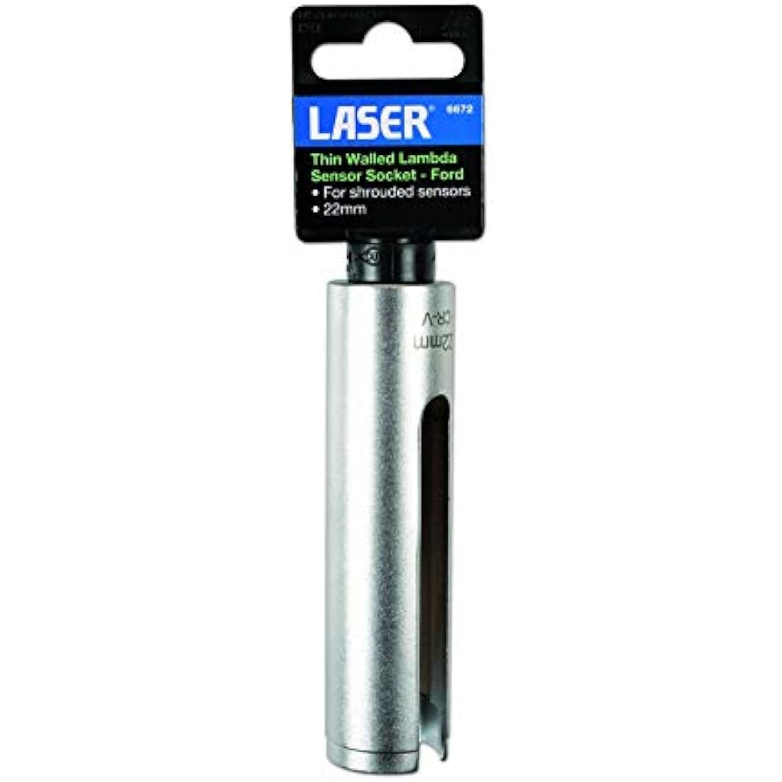 Laser 6672 Thin Walled Lambda Sensor Socket 22mm 1/2"D for Ford