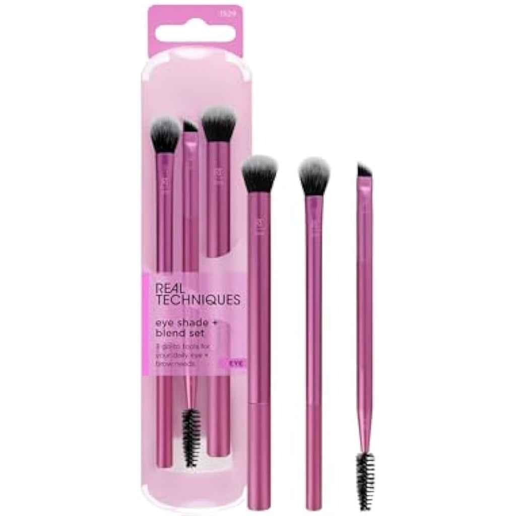 Real Techniques Eye Shade and Blend Makeup Brush Trio | 3 Count Set