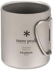 Snow Peak Titanium Double-Wall Insulated Camping Mug – 15.2 fl oz