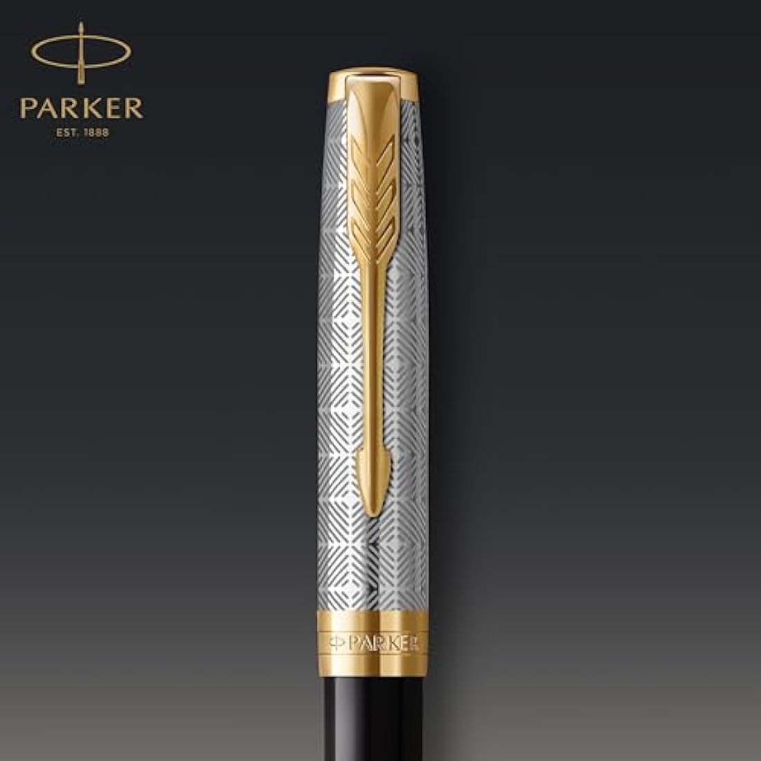 Parker Sonnet Ballpoint Pen – Black Gloss with Gold Trim, Medium Point