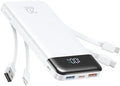 Charmast 20,000mAh Power Bank | 20W Fast Charging Portable Charger - White