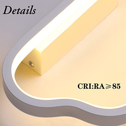 ZTWLEED Cloud LED Wall Light – 20W Dimmable 3-Color Indoor Sconce