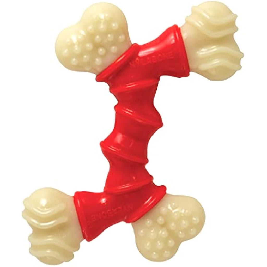 Nylabone Durable Nylon Dog Chew Toy | Bacon Flavour | Medium (Up to 16kg)