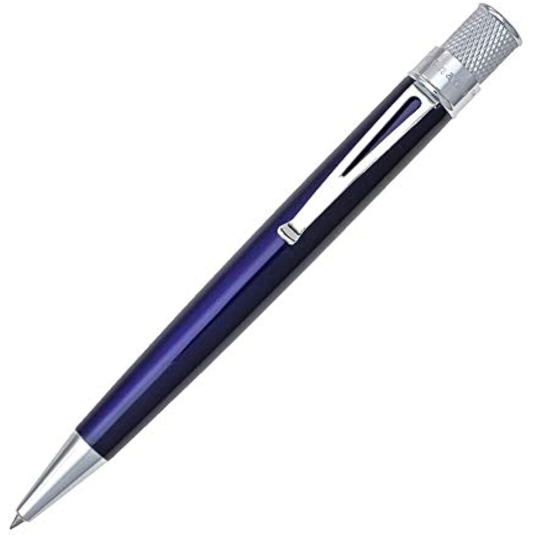 Retro 51 Tornado Rollerball Pen – Blue Metallic Stainless Steel