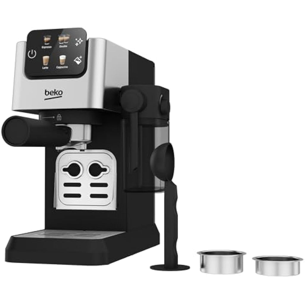 Beko CaffeExperto CEP5304X Espresso Machine | 15 Bar & Milk Jug - Silver