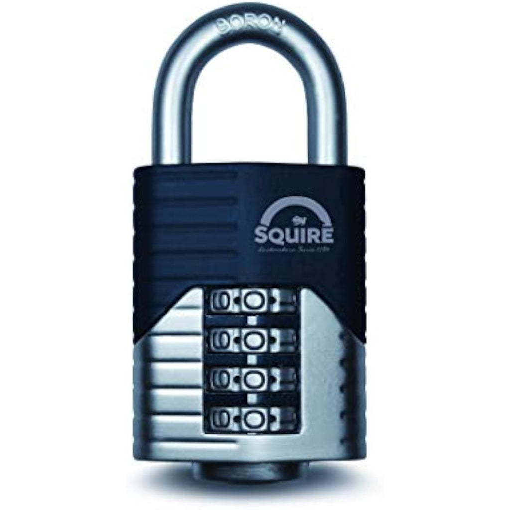 Henry Squire Vulcan 40mm 4-Wheel Combination Open Shackle Padlock