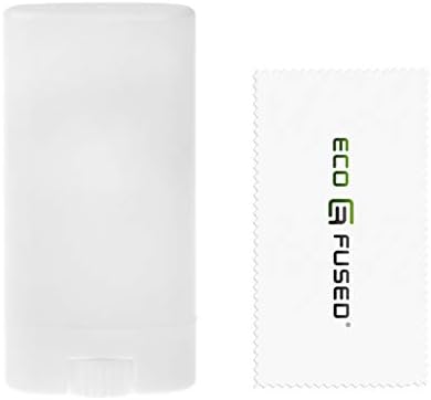 Jolof Store White Deodorant Containers - 10-Pack 0.5 Oz Refillable Tubes