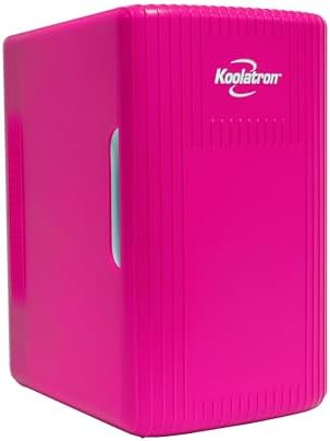 Koolatron Retro Mini Fridge | 6L Portable Cooler & Warmer - Pink