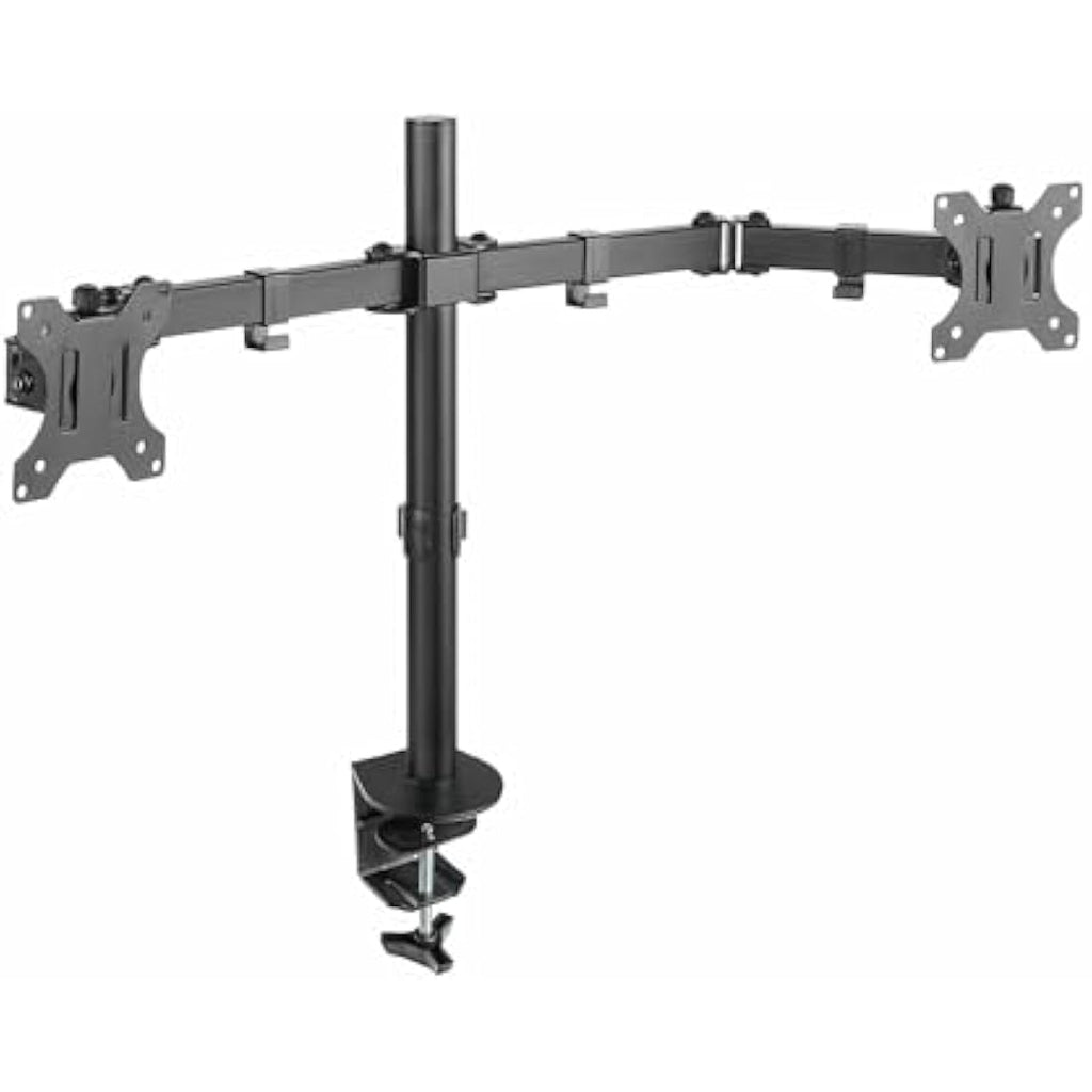 Audizio MAD20 Dual Monitor Desk Mount – Full Motion Steel Arms for 13-32"