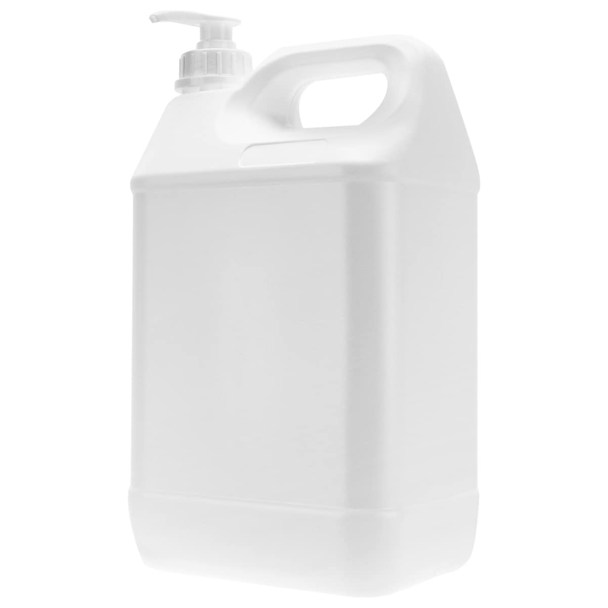 Milisten 5L Plastic Jug with Hand Pump | White Liquid Soap Dispenser
