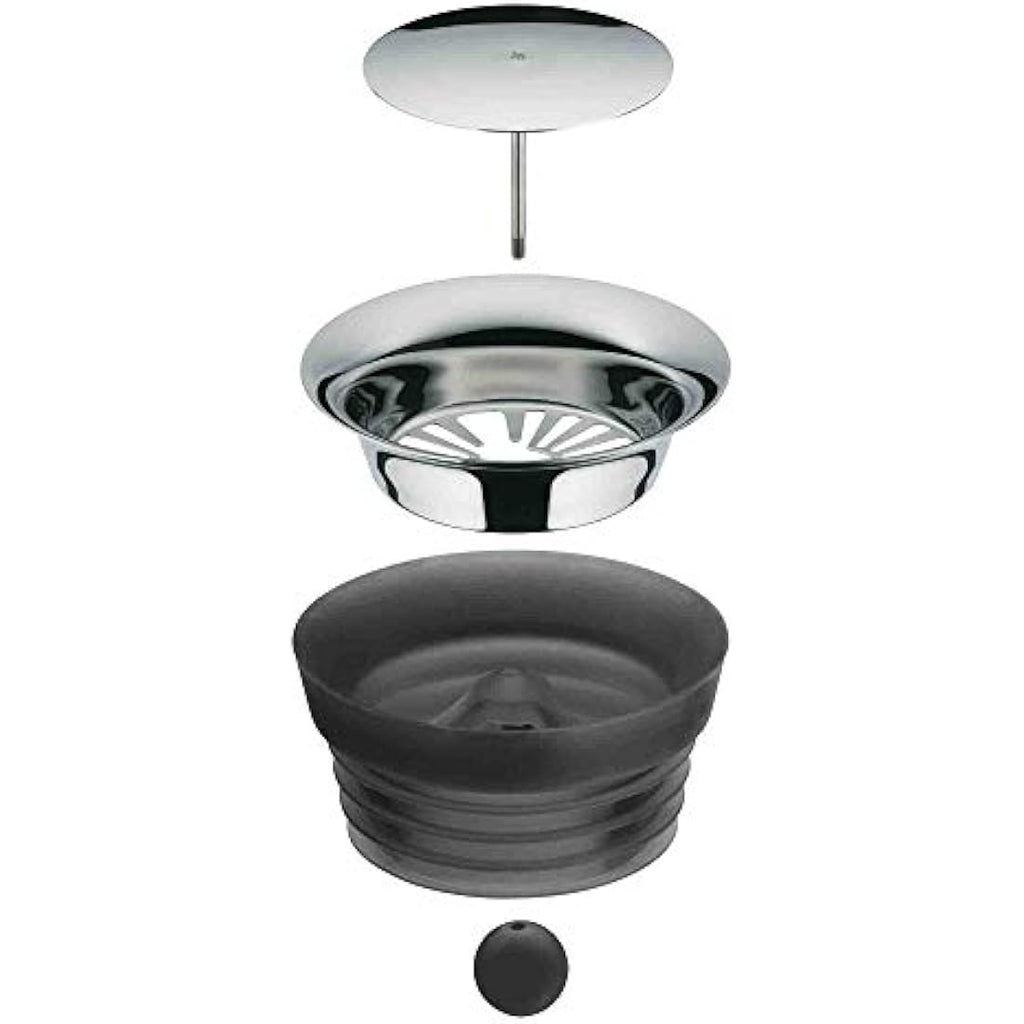 WMF Basic Glass Water Decanter 1L | Stainless Steel Close-Up Stopper