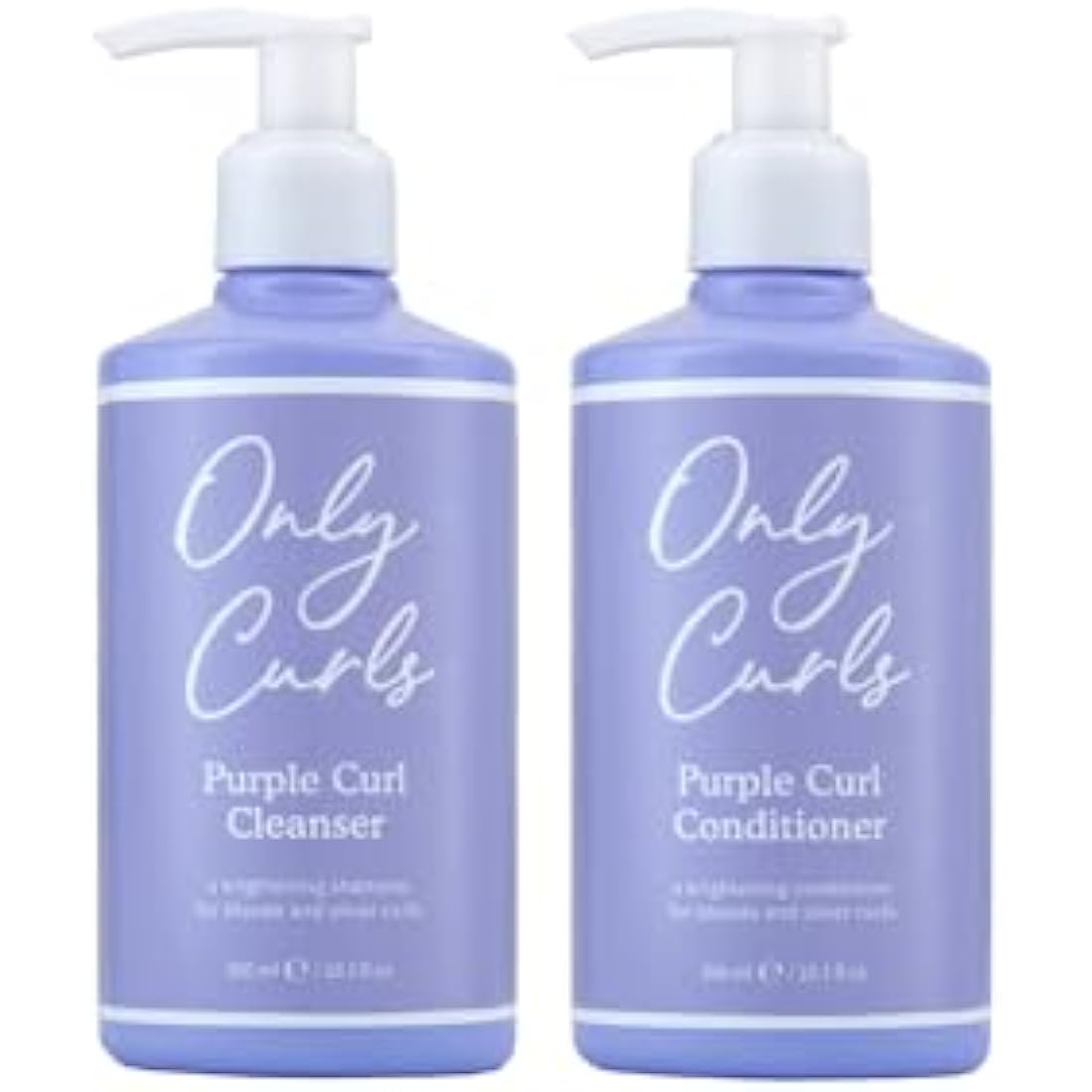 Only Curls Purple Curl Cleansing Bundle – Blonde Hair Shampoo & Conditioner