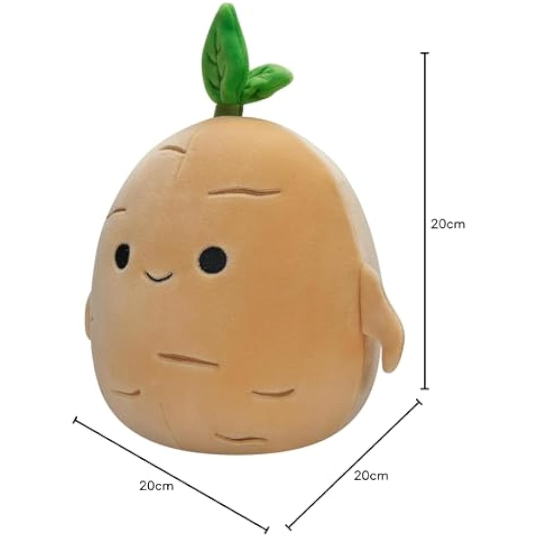 Squishmallows Tan the Ginseng 7.5-Inch Official Ultrasoft Plush Toy