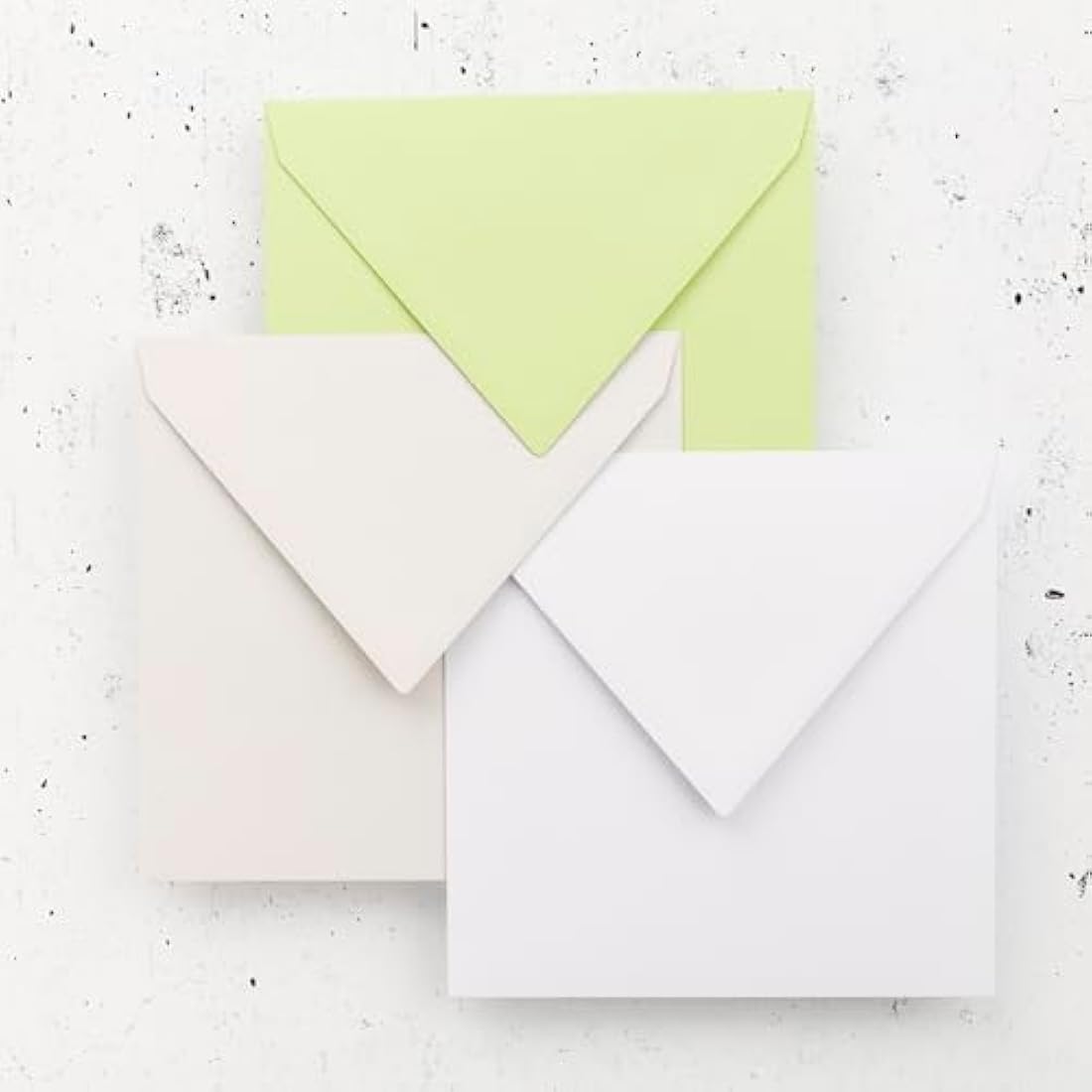 Clairefontaine Pollen White Square Envelopes - 165x165mm - Pack of 20