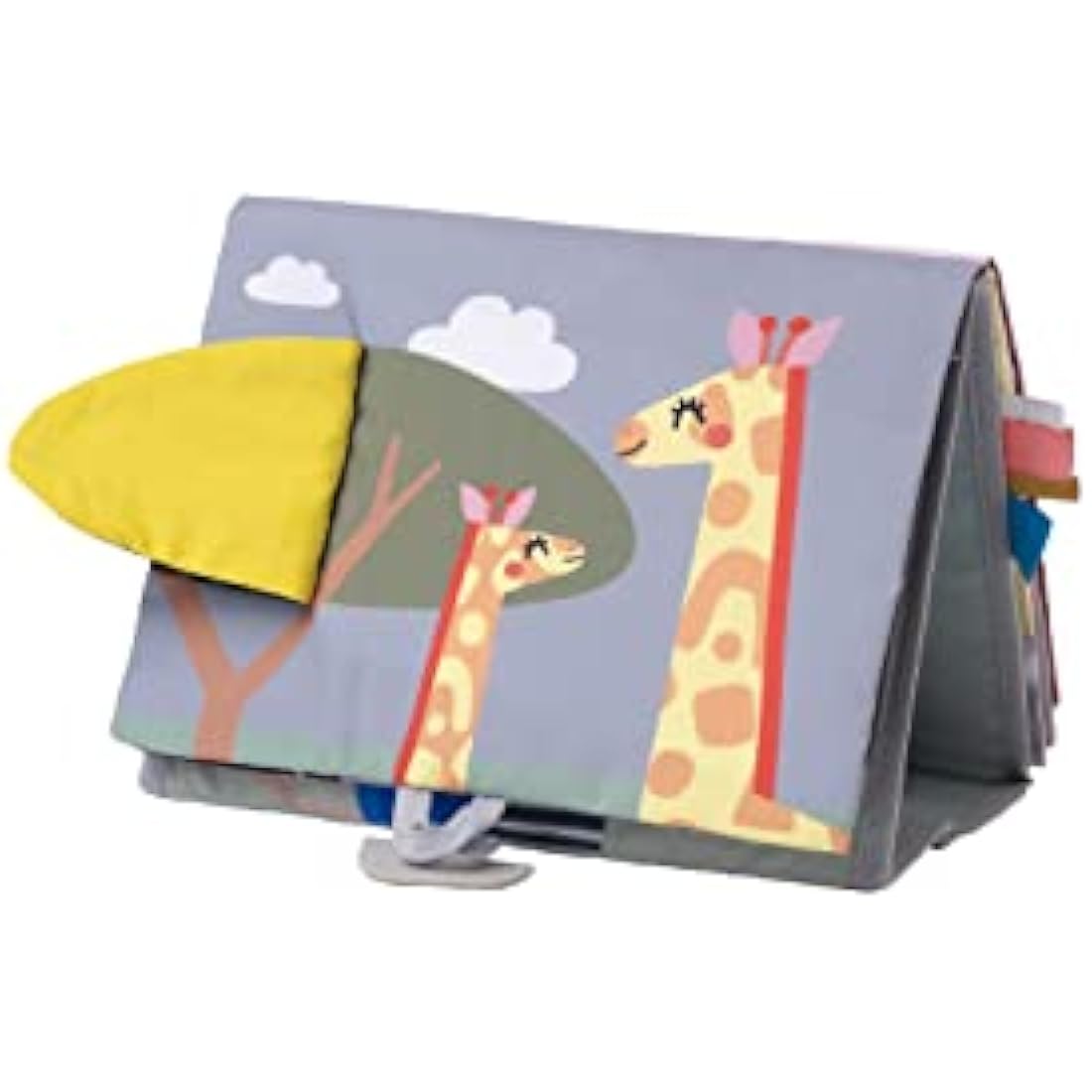 Taf Toys Savannah Tummy-Time Sensory Baby Book with Mirror & Teether