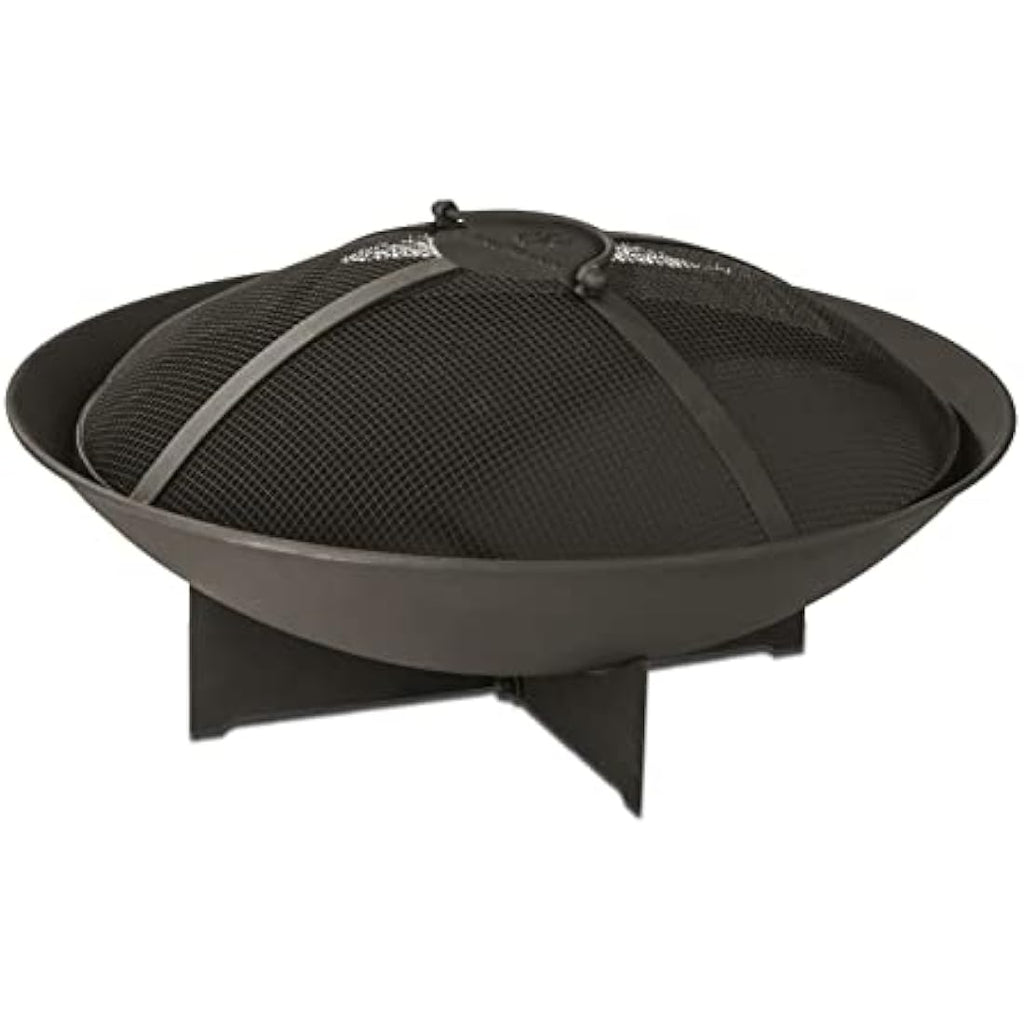 Landmann Fire Basket – 60.5cm Steel Fire Pit with Spark Guard