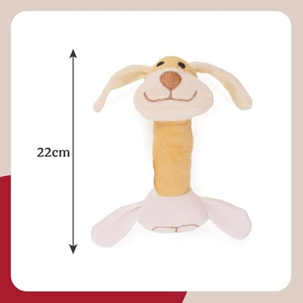 Rosewood Dog Natural Nippers Cuddle Plush Toy for Puppies and Dogs