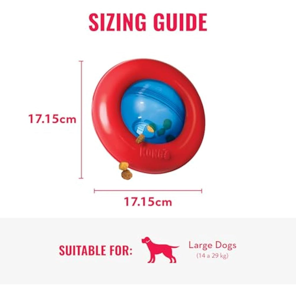 KONG Gyro Interactive Dog Toy – Treat Dispensing Slow Feeder for Large Dogs