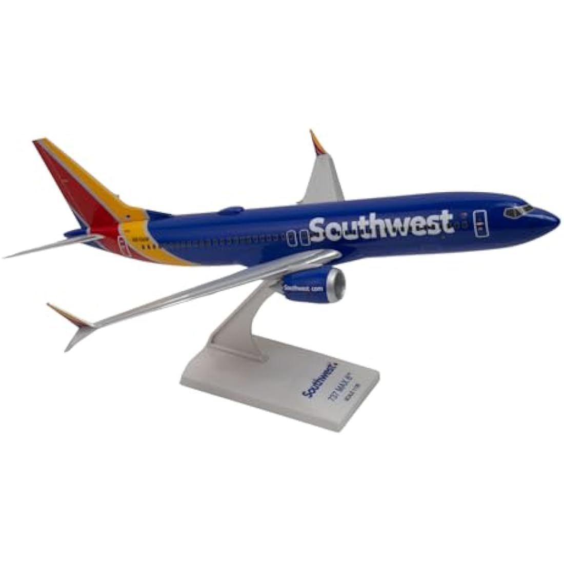 Skymarks Southwest Boeing 737-MAX8 Model Airplane 1/130 with Wifi Dome
