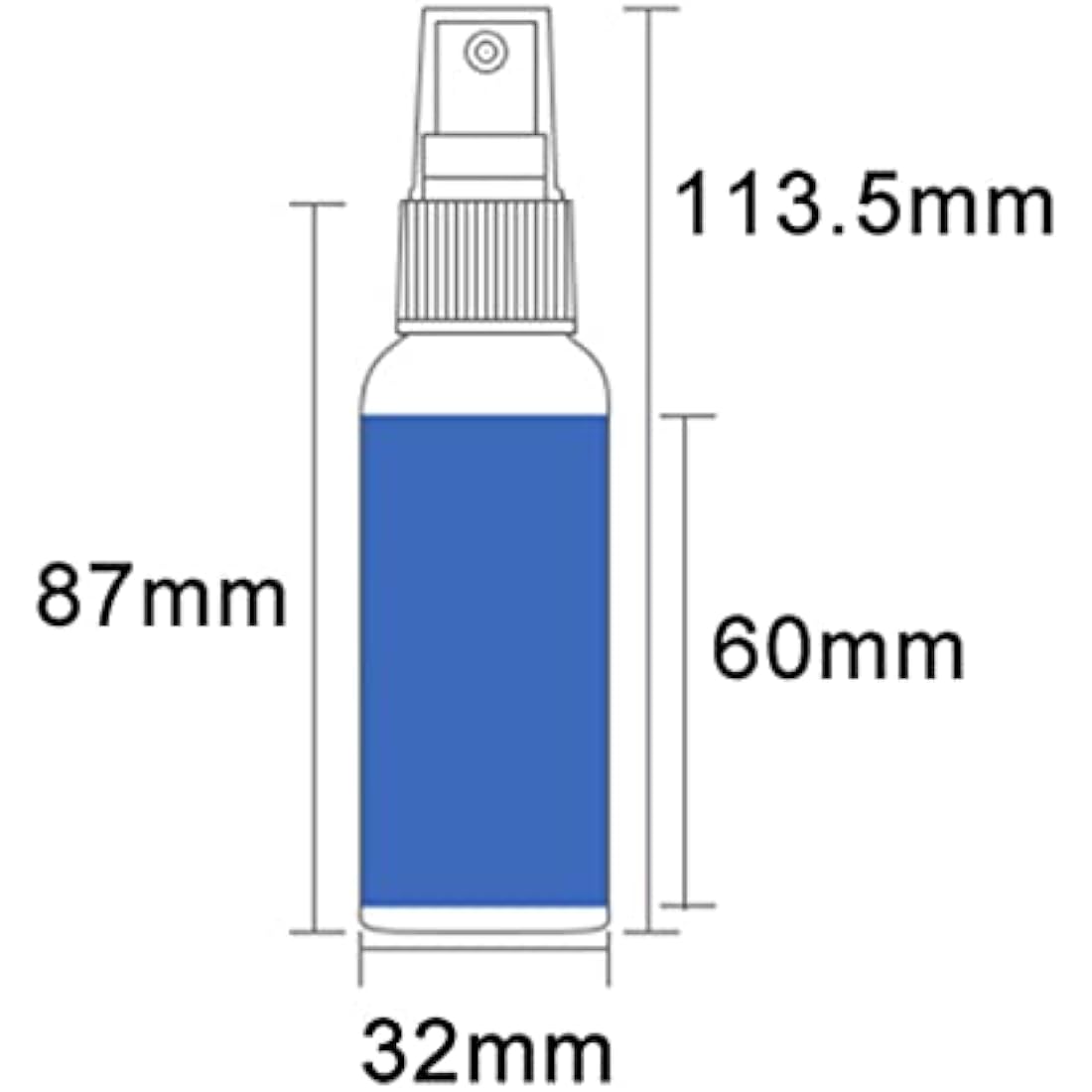 50ml Fine Mist Spray Bottles | 6-Piece Leakproof Travel Set