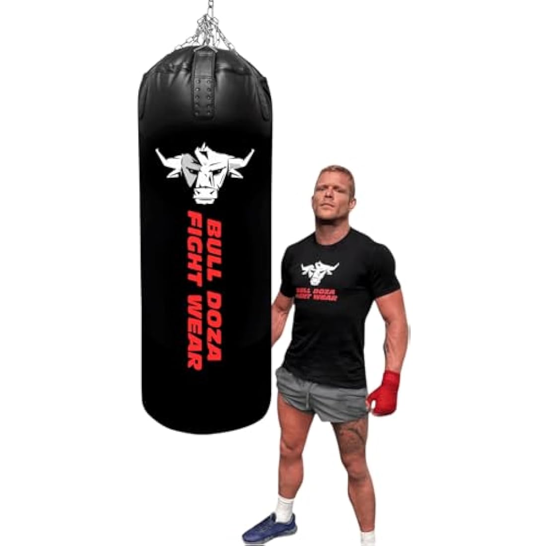 Bull Doza Heavy-Duty XL Tank Punching Bag – Self-Fill Canvas Boxing Bag