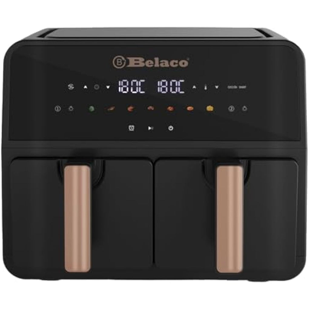 Belaco 9L Dual Zone Air Fryer | Digital Display & 2 Baskets – BEL-AF-03