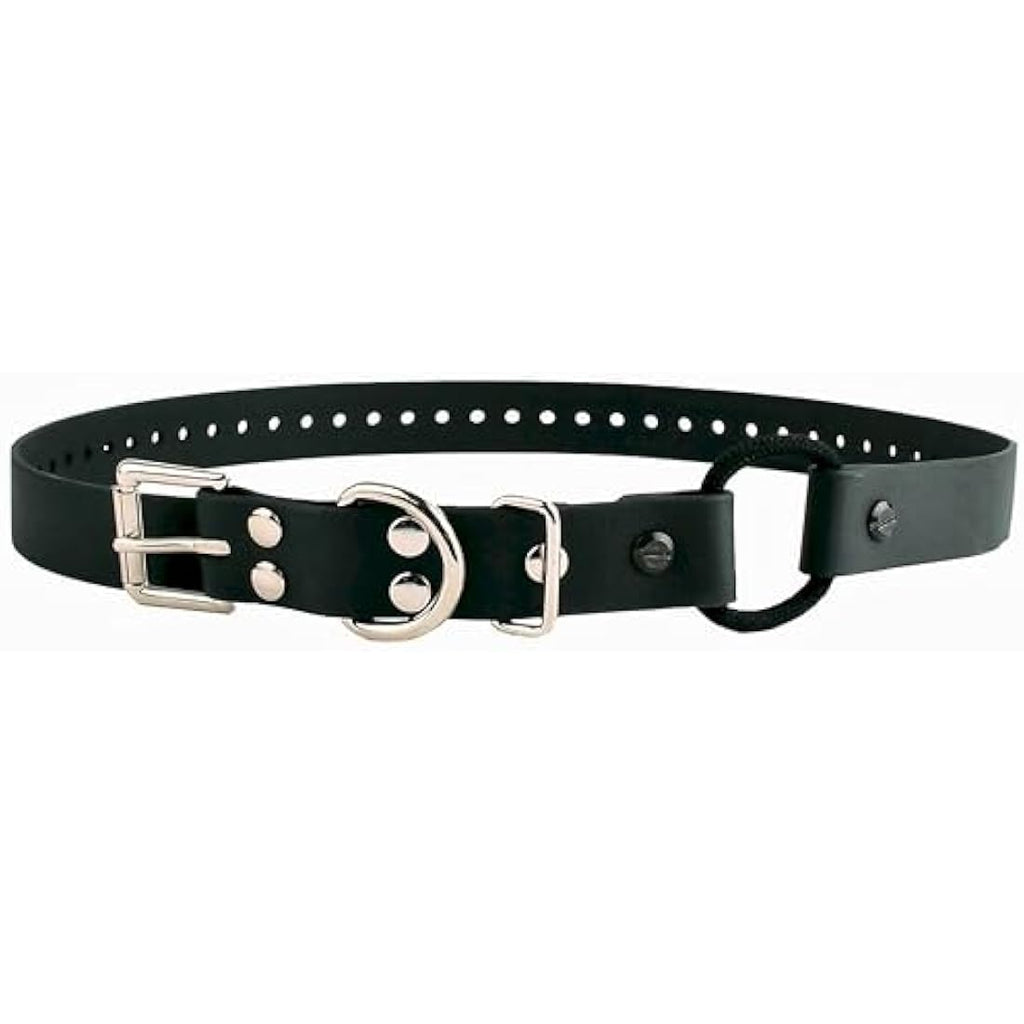Educator Bungee Dog Training Collar | 3/4" Waterproof Biothane – Black