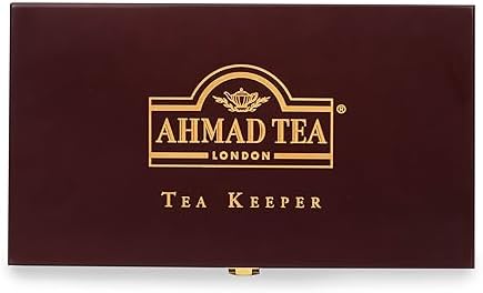 Ahmad Tea Wooden Tea Keeper Gift Box - 80 Teabags Selection, 160g