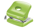 Rapid Fashion FC30 2 Hole Punch | 30 Sheet Capacity | Light Green Metal