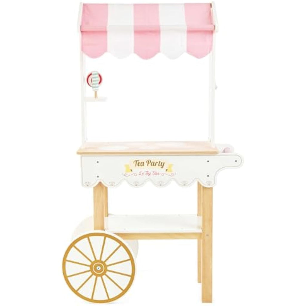 Le Toy Van Wooden Tea & Treats Trolley – Kids Pretend Play Toy Set