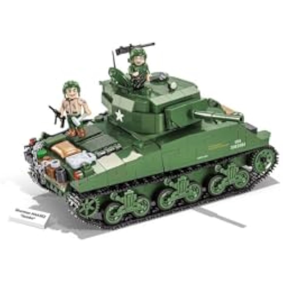 COBI Sherman M4A3E2 Jumbo Tank Model Kit - 720 Piece Building Blocks