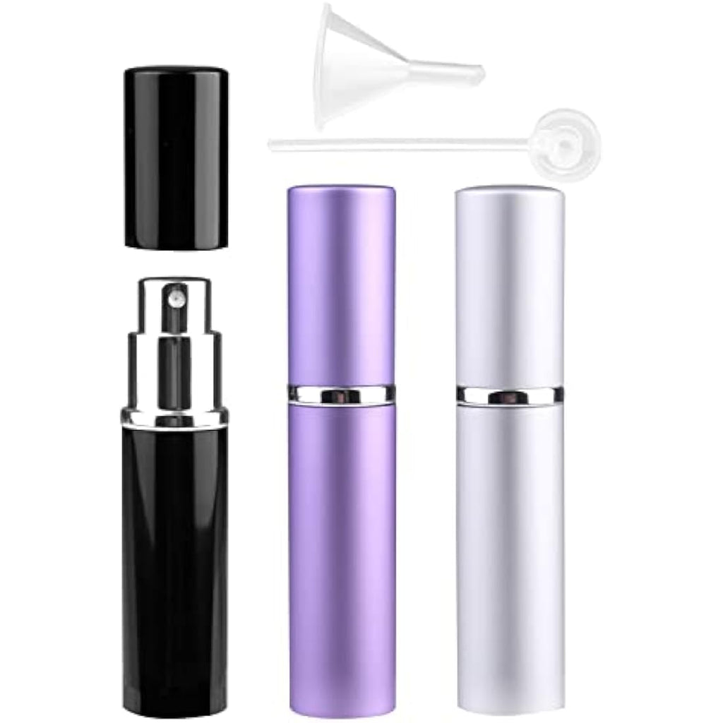 Zingso Refillable Travel Perfume Atomiser - 3 Pcs 6ml Portable Spray Bottles