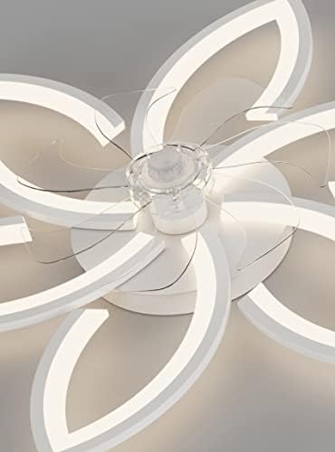 Jolof Store Silent Flower Ceiling Fan with Light - Dimmable Gold Acrylic