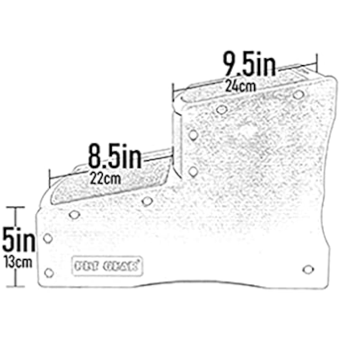 Pet Gear Easy Step II Dog Stairs | Washable Tread - Light Cocoa Cream