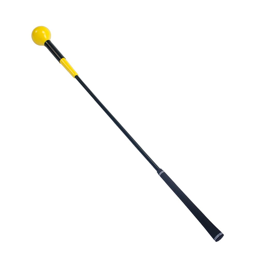 JARAGAR Golf Swing Trainer - 48 Inch Power Flex Training Aid, Yellow