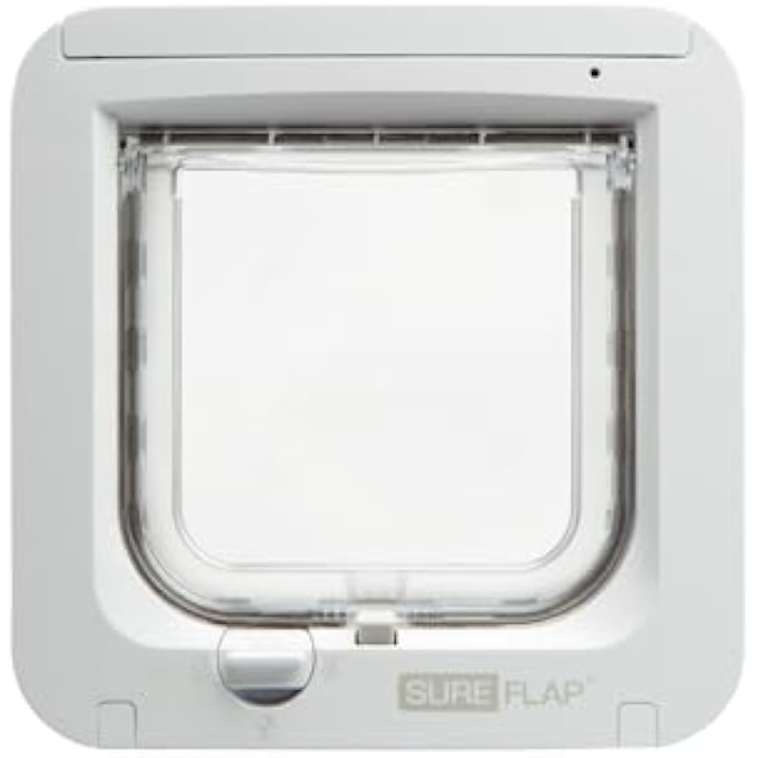 Sure Petcare Microchip Cat Flap – RFID Selective Entry Pet Door, White