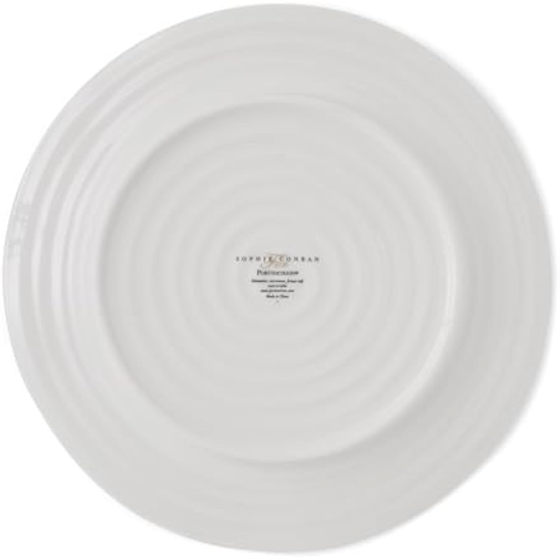 Portmeirion 12-Piece Porcelain Dinner Set – White Microwave Safe Plates