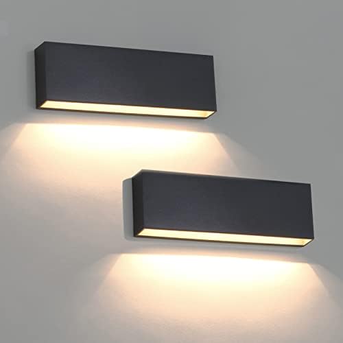 DAWALIGHT Outdoor Wall Lights - 2 Pack IP65 Waterproof LED Garden Sconce
