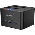 FIDECO USB 3.0 SATA HDD SSD Docking Station with Offline Clone & SD Reader