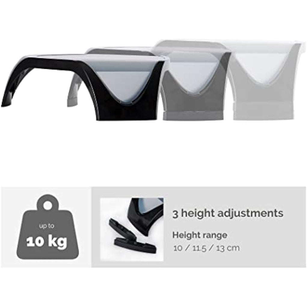 Fellowes Smart Suites Adjustable Monitor Stand – Ergonomic Black Riser