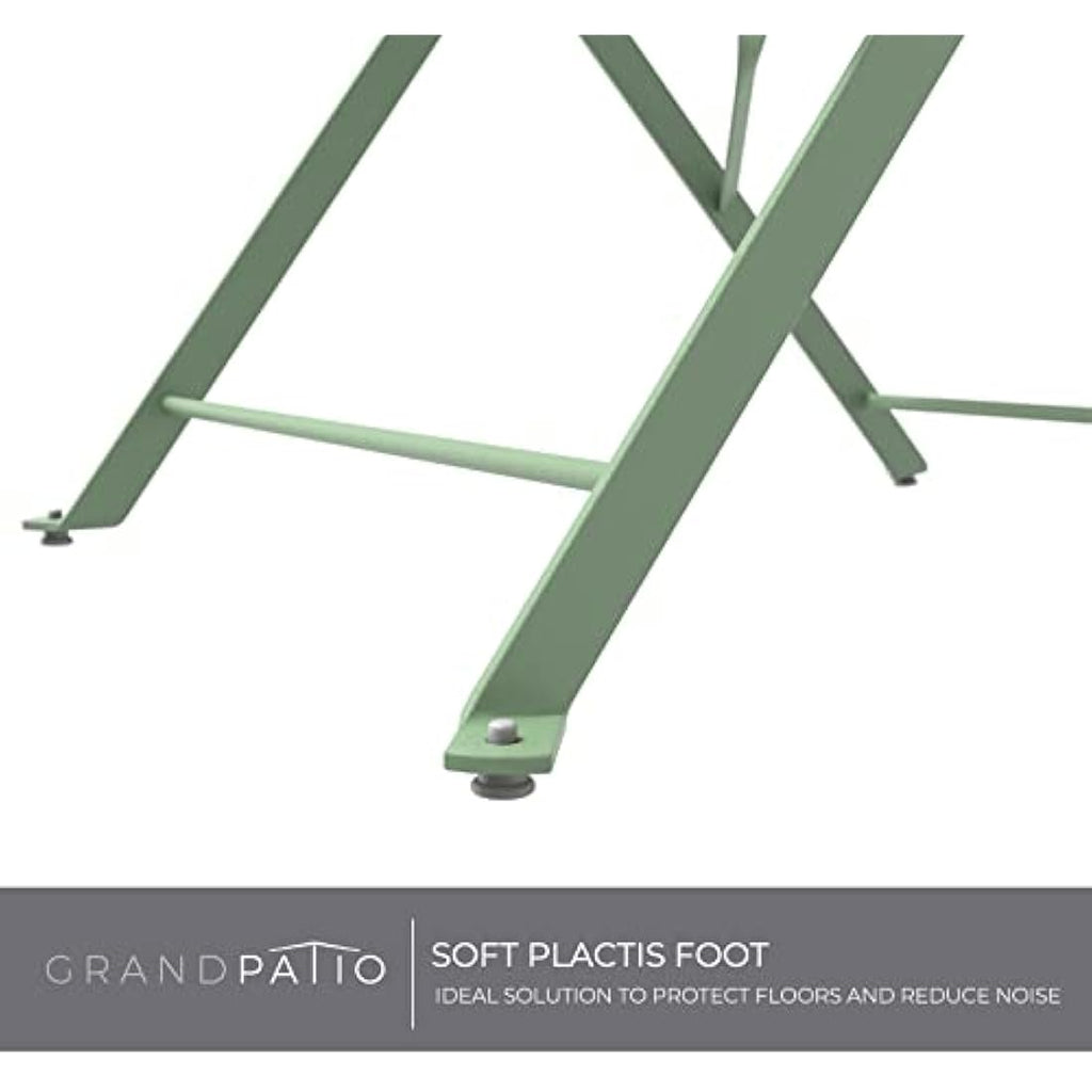 Grand patio 3-Piece Folding Bistro Set – Rustproof Steel Patio Furniture