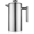 MaxMiuly French Press 1.5L | Insulated Double Wall Stainless Steel