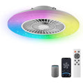 BKZO 60CM Smart RGB LED Ceiling Fan | App & Voice Control Dimmable