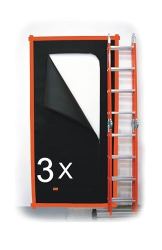 SafeCore 3-Pack Anti-Dust Zip Door – 220x110cm Polypropylene Barrier